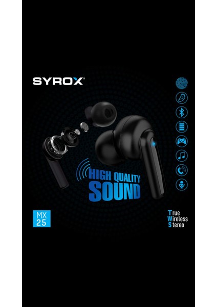 MX25 Tws Bluetooth Kulaklık Bt 5.3