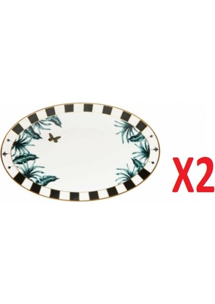 Palms Kayık Tabak 24CM 2'li 04ALM005387