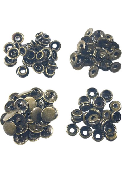 50 Set Snap Taşıyıcılar Çantasıım Pirinç Için Perçinleriğmesine (Yurt Dışından)