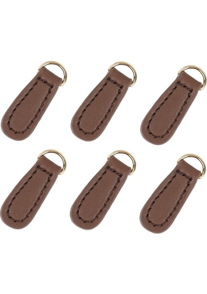6x Fermuar Çekme Fixer Craft Pu Fermuar Etiketleri Çanta Çantalar Cüzdan (Yurt Dışından)
