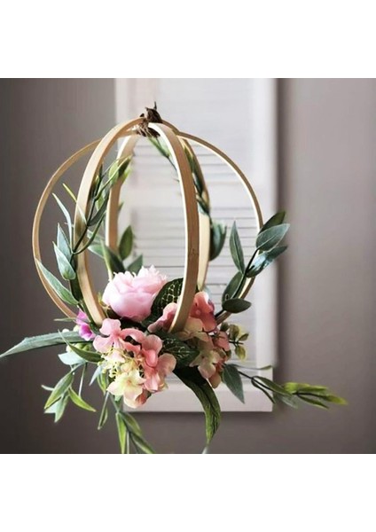 Dream Catcher Hoop, Ahşap Bambu El Yapımı, Çelenkı Craft 12.5cm Ahşap (Yurt Dışından)