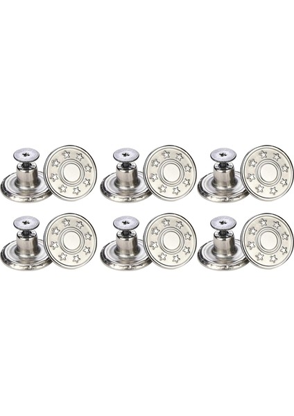 12X 17MM Jeansğmeleri Jean Pant Içinım Saplamaları Küçük Yıldızı Değiştirin (Yurt Dışından)