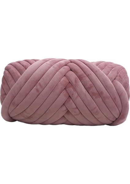 0.5kg Kadife Tıknaz Iplik Kol Örgü Halı Yumuşak Yıkanabilir Diy Tığ Işi Jumbo Koyu Pembe (Yurt Dışından) fiyatları