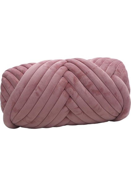 0.5kg Kadife Tıknaz Iplik Kol Örgü Halı Yumuşak Yıkanabilir Diy Tığ Işi Jumbo Koyu Pembe (Yurt Dışından) fırsatları