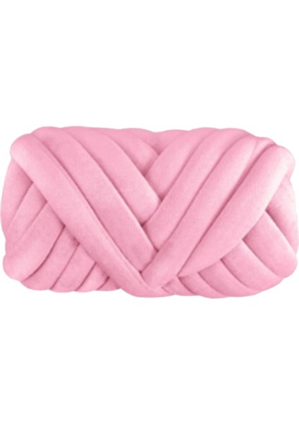 0.5kg Kadife Tıknaz Iplik Kol Örgü Halı Yumuşak Yıkanabilir Diy Tığ Işi Jumbo Açık Pembe (Yurt Dışından) modelleri