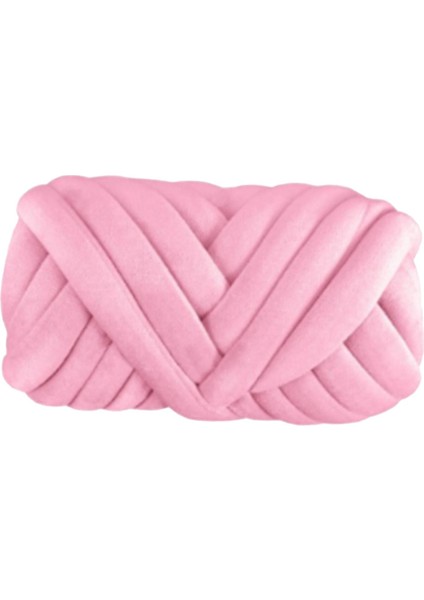 0.5kg Kadife Tıknaz Iplik Kol Örgü Halı Yumuşak Yıkanabilir Diy Tığ Işi Jumbo Açık Pembe (Yurt Dışından) indirimleri