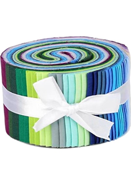 36 Pack Rol Up Kumaş Şeritleri Çeşitli Desenli Zanaat Kumaş Bezi Seçenek1 A 36 Pcs 6.25X100CM (Yurt Dışından)