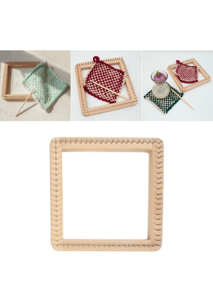 El Yapımı Örgü Ahşap Iğne Işi Şapkalar Için Toys Oyuncakları 20X20CM (Yurt Dışından)