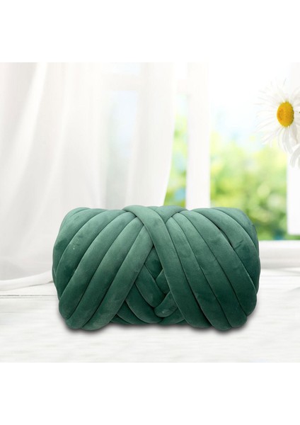 Kadife Tıknaz Iplik Hafif Sight Sive Sweight Macrame El Sanatları Halıları Yeşil Atın (Yurt Dışından) modelleri