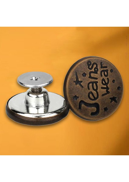 17MM Jean Düğmeleri Çıkarılabilir Kovboy Giyim Pantolon Bronz Klasik Için Bel Boyutu (Yurt Dışından)