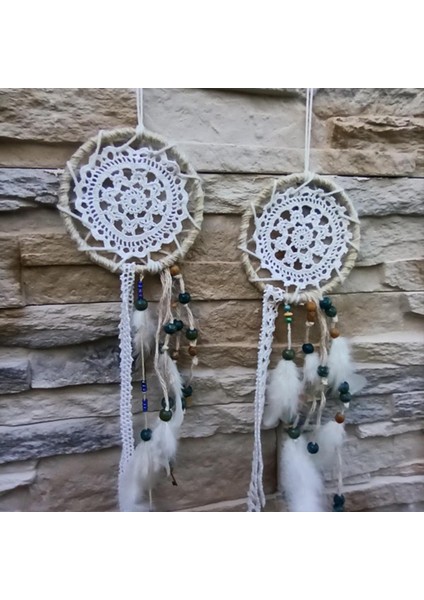 Dream Catcher Hoop, Ahşap Bambu El Yapımı, Çelenkı Ahşap (Yurt Dışından)