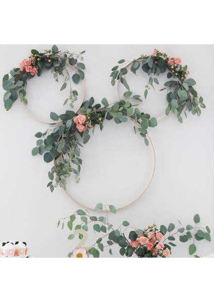 Rüya Catcher Hoop, Ahşap Bambu El Yapımı, Çelenk Makrome Zanaat 23CM Ahşap (Yurt Dışından)