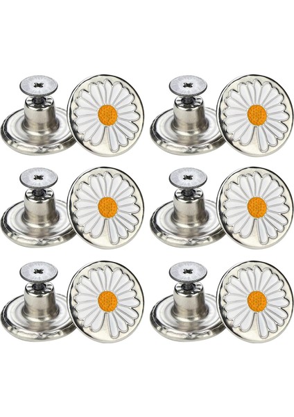 12X 17MM Kotğmeleri Jean Pant Içinım Saplamaları Daisy'yi Değiştirin (Yurt Dışından)