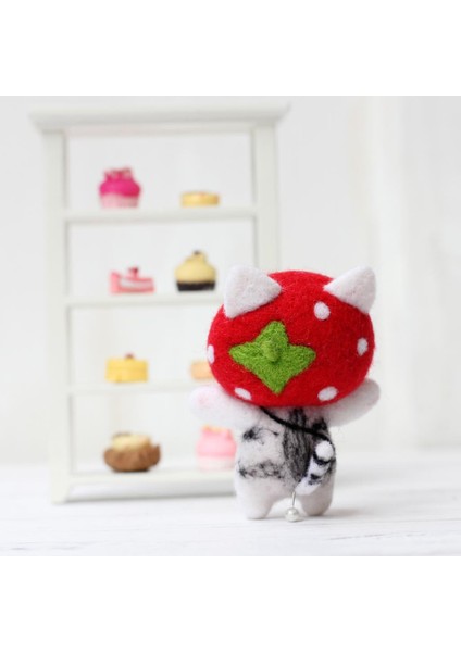 1 Set 3D Keçesi Keçeli Yün, Dekor Için El Yapımı (Yurt Dışından)