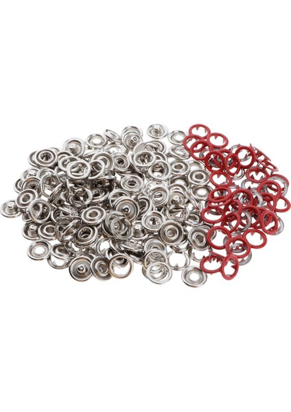 50 Set Oyukğmesi Çatal Çıtçıtğmeleri Bağlantı Elemanları Kırmızı (Yurt Dışından) fiyatları