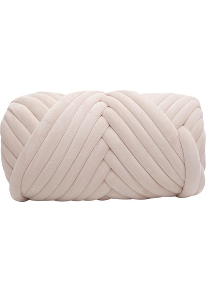 Tıknaz Iplik Örgü Dıy Cat House Bej Için Rahat Jumbo Iplik (Yurt Dışından)