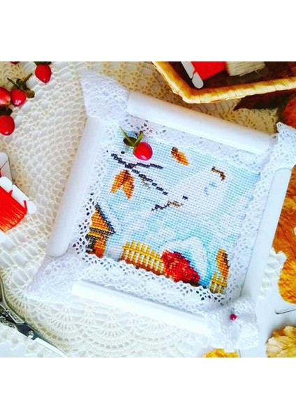 Nakış Çaprazş Çerçeve Diy Kapitone Iğne Noktası Araçları 20.3cm (Yurt Dışından) indirimleri