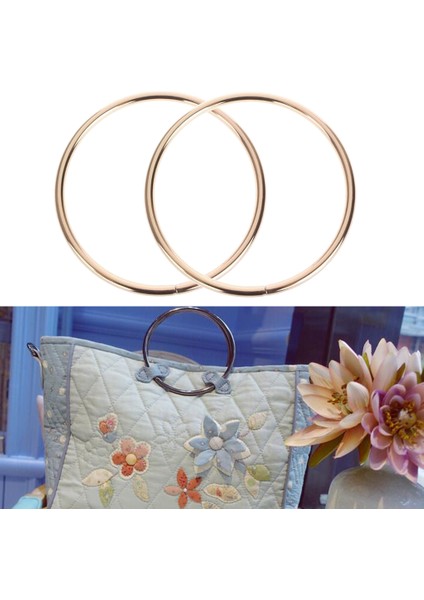 2 Parçalı Metal Çanta 1 Çift-10 El Sanatları Altın O-Ring Yapmak (Yurt Dışından) modelleri