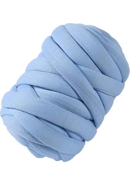 250G Tıknaz Iplik Jumbo Tüp Ipliği Yıkanabilir 1 "kalın Süper Hantal Iplik Dev Iplik Açık Mavi (Yurt Dışından)