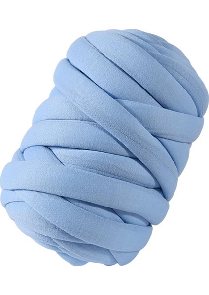 250G Tıknaz Iplik Jumbo Tüp Ipliği Yıkanabilir 1 "kalın Süper Hantal Iplik Dev Iplik Açık Mavi (Yurt Dışından)