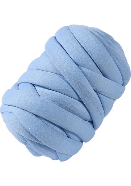 250G Tıknaz Iplik Jumbo Tüp Ipliği Yıkanabilir 1 "kalın Süper Hantal Iplik Dev Iplik Açık Mavi (Yurt Dışından)
