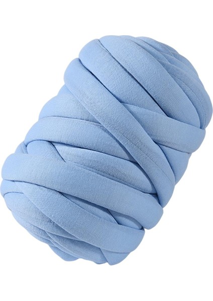 250G Tıknaz Iplik Jumbo Tüp Ipliği Yıkanabilir 1 "kalın Süper Hantal Iplik Dev Iplik Açık Mavi (Yurt Dışından)