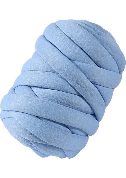 250G Tıknaz Iplik Jumbo Tüp Ipliği Yıkanabilir 1 "kalın Süper Hantal Iplik Dev Iplik Açık Mavi (Yurt Dışından)