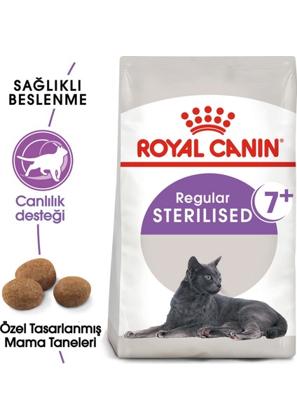 Sterilised +7 Yaşlı Kedi Maması - 1,5 kg