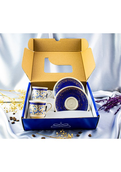 2'li Altın Yaldızlı Porselen Fincan Takımı modelleri