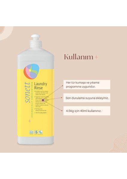 Organik Çamaşır Yumuşatıcı 1 L