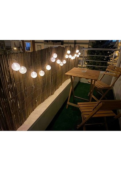 90 Cm x 3 Metre Hasır Kamış Balkon Çiti Bahçe Çiti Gölgelik Bambu Çit Dekorasyon