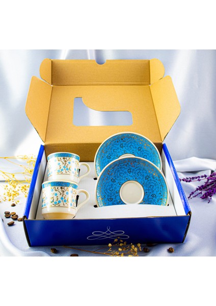 2'li Altın Yaldızlı Porselen Fincan Takımı modelleri