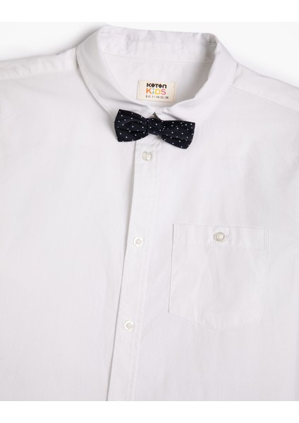 Okul Gömleği Papyon Detaylı Uzun Kollu Pamuklu Klasik Yaka modelleri