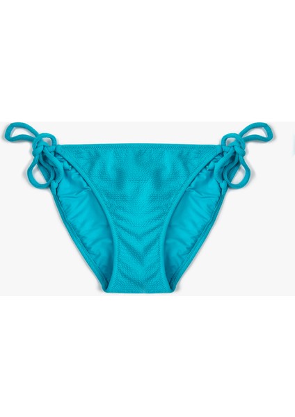 Brazilian Bikini Altı Basic Dokulu Yanları Bağlama Detaylı