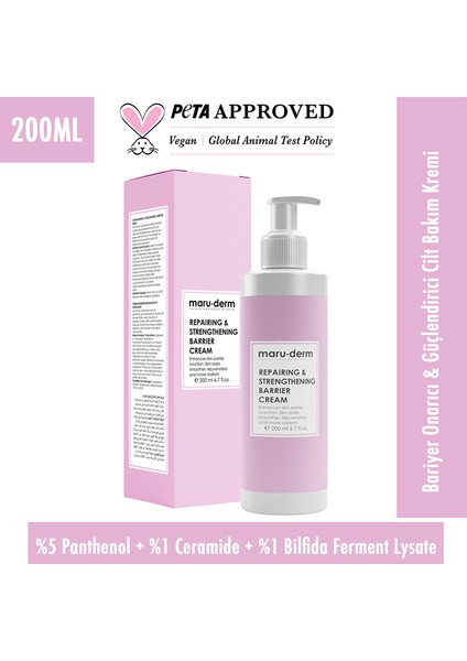 Bariyer Onarıcı & Ceramide Cilt Bakım Kremi 200 ml