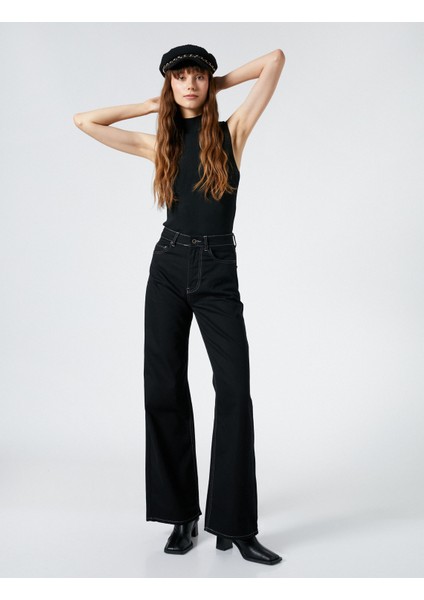 Ekstra Geniş Paça Kot Pantolon Yüksek Bel - Bianca Jeans fiyatları