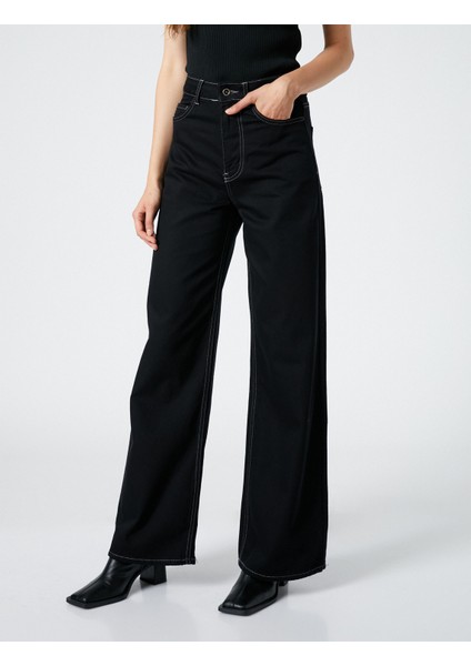 Ekstra Geniş Paça Kot Pantolon Yüksek Bel - Bianca Jeans modelleri