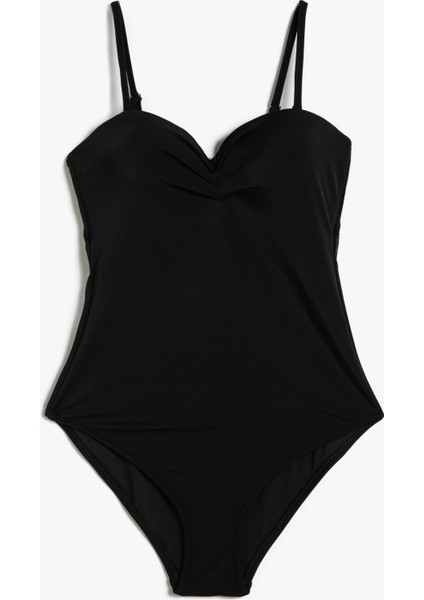 Mayo Büzgülü Kaplı Ayarlanabilir İnce Askılı