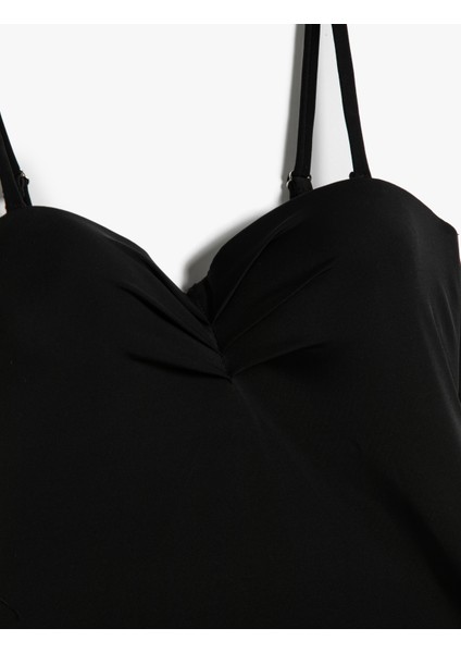 Mayo Büzgülü Kaplı Ayarlanabilir İnce Askılı modelleri