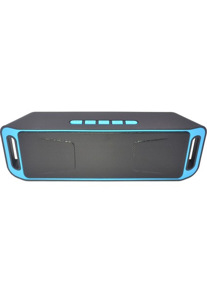 SC208 Bluetooth Hoparlör Açık Ses Taşınabilir Cep Telefonu Bilgisayar Kablosuz Bluetooth Küçük Çelik Top Uzun Çubuk Subwoofer (Yurt Dışından)