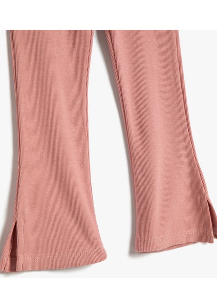 Basic İspanyol Paça Tayt Fitilli Pamuklu modelleri