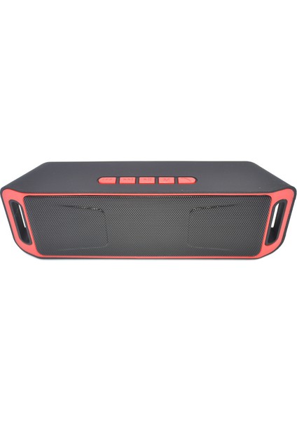 SC208 Bluetooth Hoparlör Açık Ses Taşınabilir Cep Telefonu Bilgisayar Kablosuz Bluetooth Küçük Çelik Top Uzun Çubuk Subwoofer (Yurt Dışından)