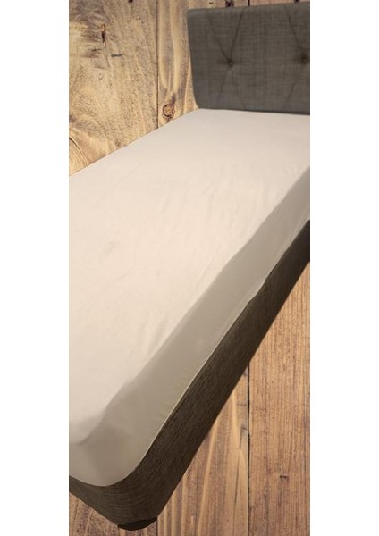 Yatak Koruyucu Çraşaf 100X200 Model Alez Fitted Sıvı Geçirmez Beyaz El Yapım