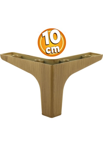 Sedef Lüks Mobilya Kanepe Sehpa Tv Ünitesi Koltuk Ayağı 10 cm Açık Ceviz Ayakları (4 Adet)
