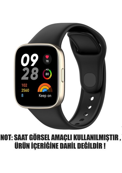 Xiaomi Redmi Watch 3 Kordon, Silicone Sport Band Siyah