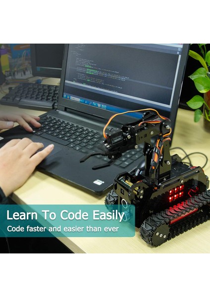 Rasptank Akıllı Robot Kiti - Raspberry Pi ile Uyumlu