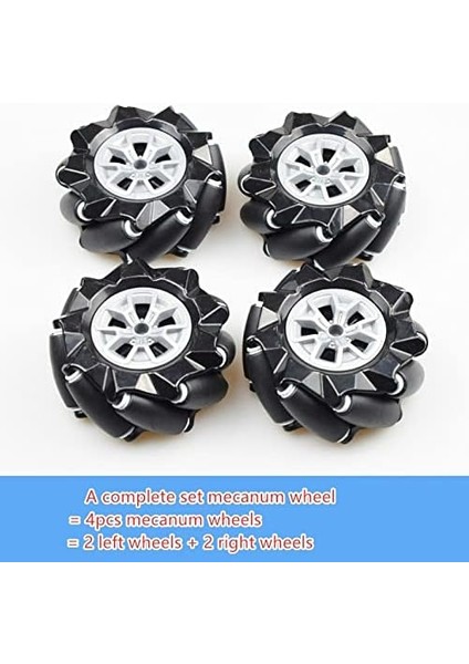 Mecanum Wheel 4WD Metal Robot Araba Şasi Öğrenme Kiti fırsatları