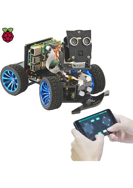 Mars Rover Picar-B Robot Kiti - Raspberry Pi ile Uyumlu