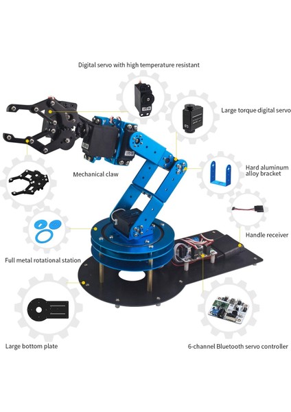 Lewansoul Robotik Kol Kiti 6dof Programlama Robot Kolu