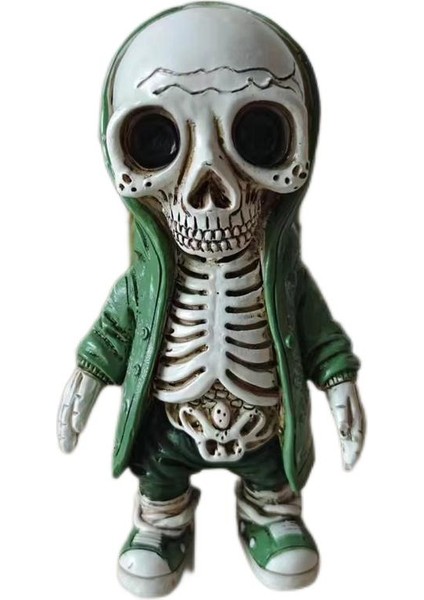 Cadılar Bayramı Bir Skeleton Dolar Resin Dekorasyon Sokağı Skeleton Home Courtyard Dekorasyon (Yurt Dışından)